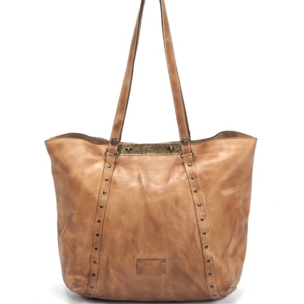 Patricia Nash • Distressed Vintage Benvenuto Leather Shoulder Bag Tote